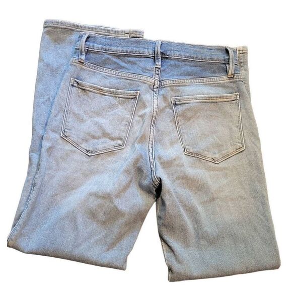 Frame Jeans Women's 26 Blue Le Sylvie Kick Boot High Waist Cropped - Picture 2 of 4